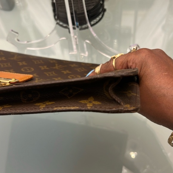 Vintage LV Louis Vuitton Document Portfolio Carrier Monogram Brown - Picture 11 of 13